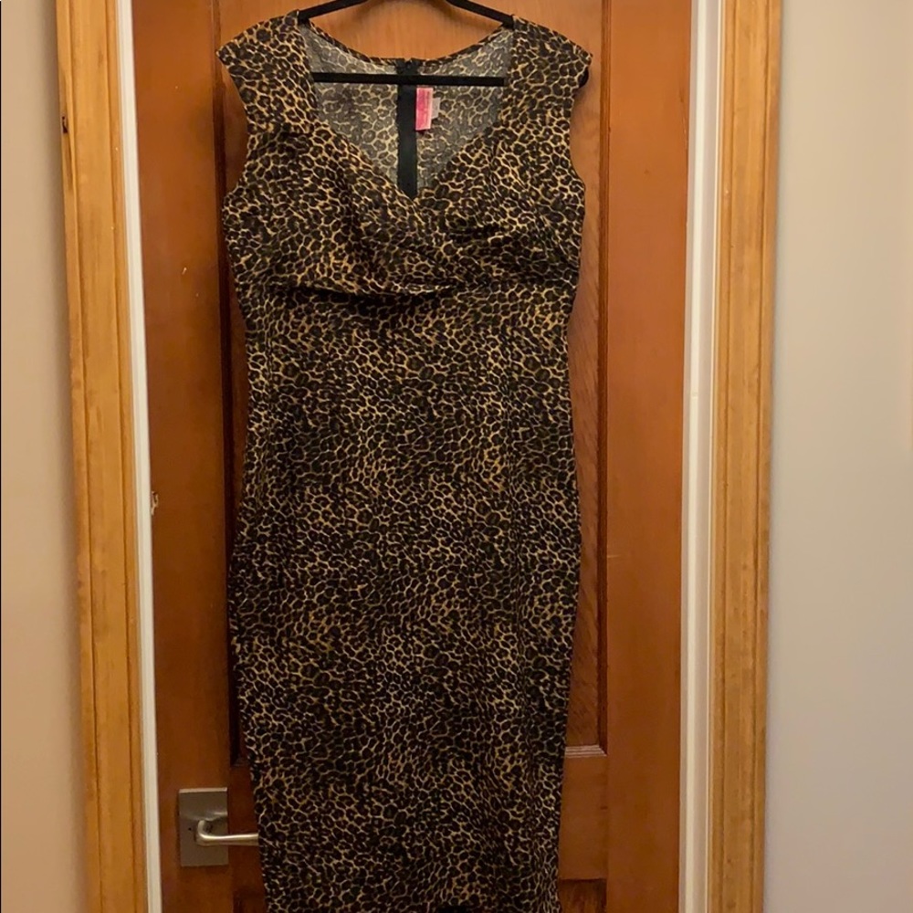 Leopard print Pinup Couture dress